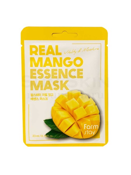 FarmStay Тканевая маска для лица с экстрактом манго Real Mango Essence Mask 