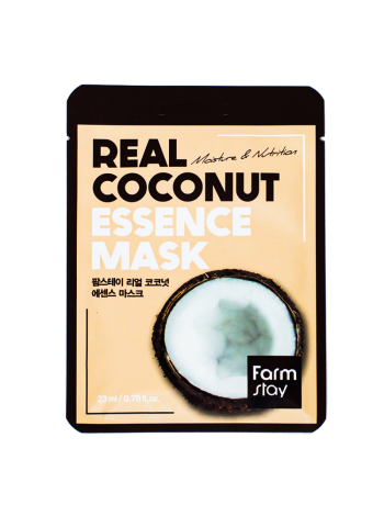 FarmStay Тканевая маска для лица с экстрактом кокоса Real Coconut Essence Mask 