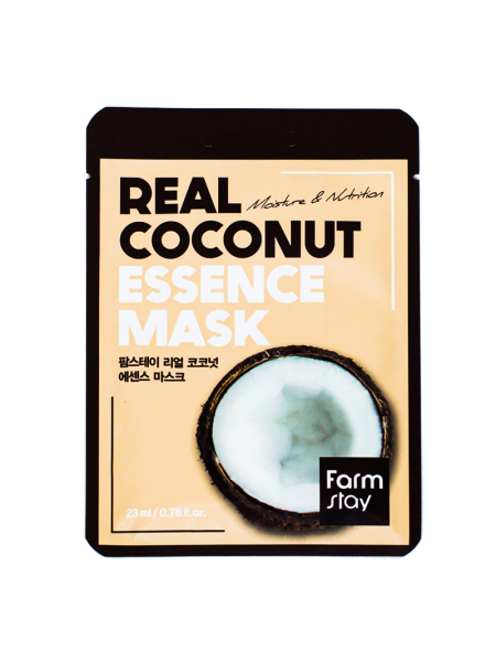 FarmStay Тканевая маска для лица с экстрактом кокоса Real Coconut Essence Mask 