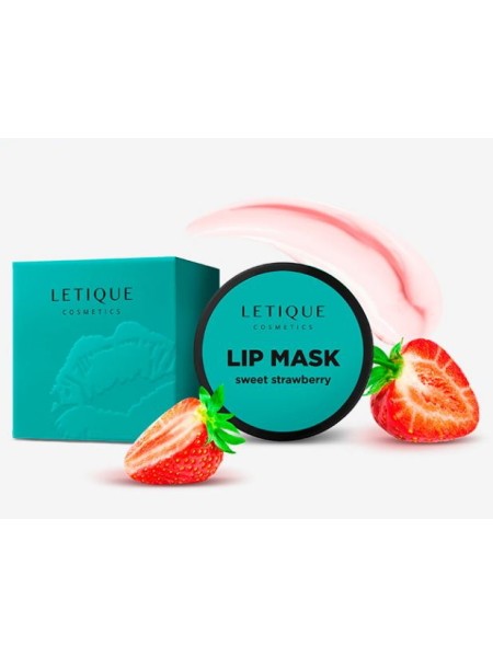 LETIQUE Маска для губ Сладкая Клубника Lip Mask Sweet Strawberry 10 г.