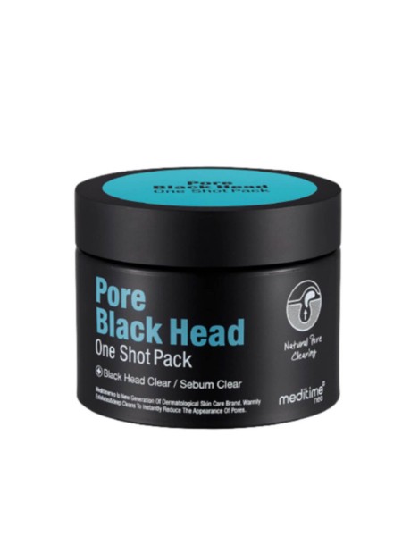 Meditime Разогревающая глиняная маска от черных точек Pore Black Head One Shot Pack 100гр
