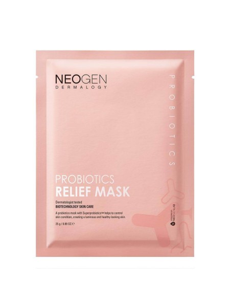Neogen Dermalogy Тканевая маска восстанавливающая с пробиотиками - Probiotics Relief Mask 25 г