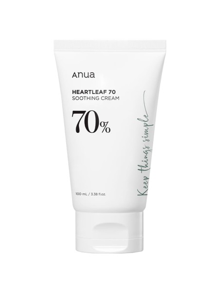 Anua Успокаивающий крем с хауттюйнией Heartleaf 70% Cream Soothing,100мл