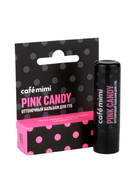 Cafe mimi Оттеночный бальзам для губ Pink Candy 4,2гр