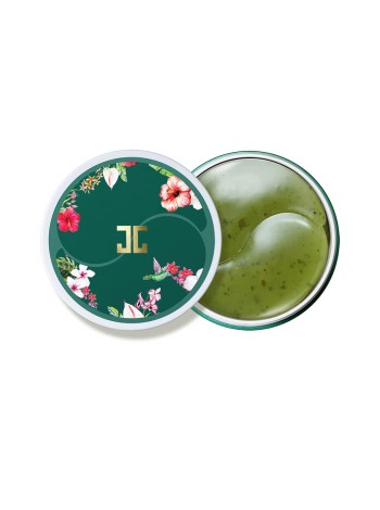 Jayjun Гидрогелевые патчи с лепестками зелёного чая Cosmetic Green Tea Eye Gel Patch