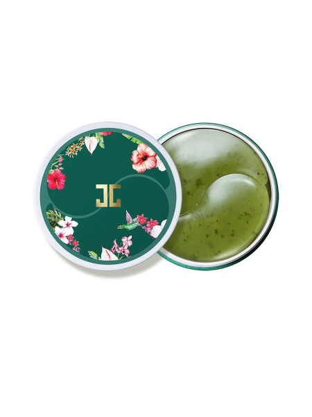 Jayjun Гидрогелевые патчи с лепестками зелёного чая Cosmetic Green Tea Eye Gel Patch