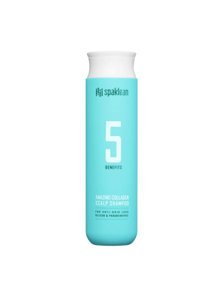 Spaklean Шампунь глубокой очистки с коллагеном Amazing collagen scalp shampoo 300 мл