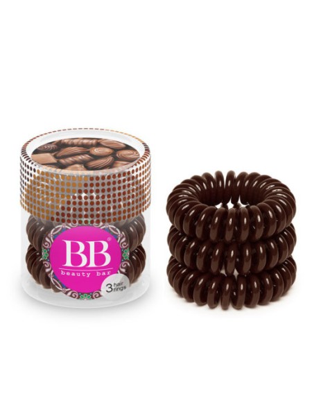 Beauty Bar резинка-браслет для волос,коричневый, 3шт